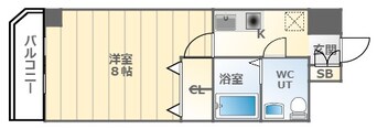 間取図 大阪メトロ千日前線/桜川駅 徒歩4分 2階 築21年