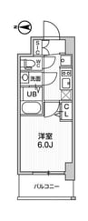 阪神なんば線/桜川駅 徒歩6分 2階 築3年 1Kの間取り
