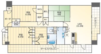 間取図 大和路線・関西本線/ＪＲ難波駅 徒歩1分 10階 築8年