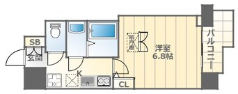 間取図 南海本線/難波駅 徒歩10分 14階 築2年