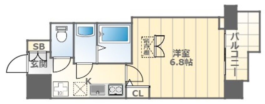 間取図 南海本線/難波駅 徒歩10分 14階 築2年