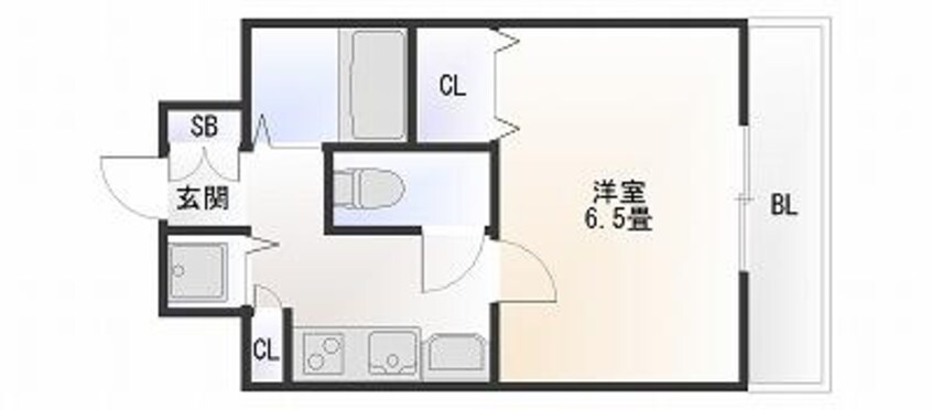 間取図 大阪メトロ御堂筋線/なんば駅 徒歩9分 2階 築22年
