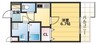 大阪メトロ御堂筋線/なんば駅 徒歩11分 7階 築18年 1Kの間取り