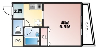 間取図 大阪メトロ御堂筋線/なんば駅 徒歩7分 2階 築29年