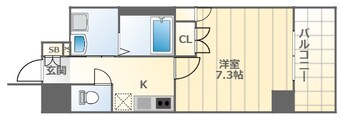 間取図 大阪メトロ御堂筋線/大国町駅 徒歩5分 11階 築6年