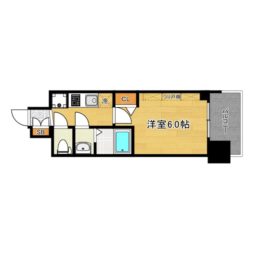 間取図 大阪メトロ長堀鶴見緑地線/大正駅 徒歩5分 3階 建築中