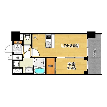 間取図 大阪メトロ長堀鶴見緑地線/大正駅 徒歩5分 12階 建築中