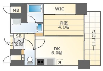 間取図 阪神なんば線/桜川駅 徒歩5分 11階 築2年