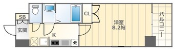 間取図 大阪メトロ堺筋線/恵美須町駅 徒歩1分 9階 築16年