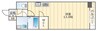 大阪メトロ御堂筋線/なんば駅 徒歩5分 6階 築17年 1Rの間取り