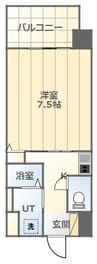 大阪環状線/芦原橋駅 徒歩7分 10階 築3年 1Kの間取り