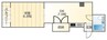 大阪メトロ堺筋線/恵美須町駅 徒歩4分 5階 築36年 1DKの間取り