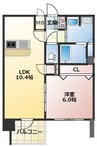 大阪メトロ御堂筋線/なんば駅 徒歩19分 6階 築4年 1LDKの間取り