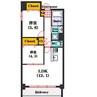 大阪メトロ御堂筋線/なんば駅 徒歩3分 13階 築4年 1LDK+Sの間取り