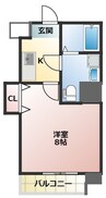 大阪メトロ千日前線/桜川駅 徒歩6分 9階 築14年 1Kの間取り