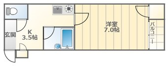 間取図 南海本線/難波駅 徒歩4分 5階 築15年