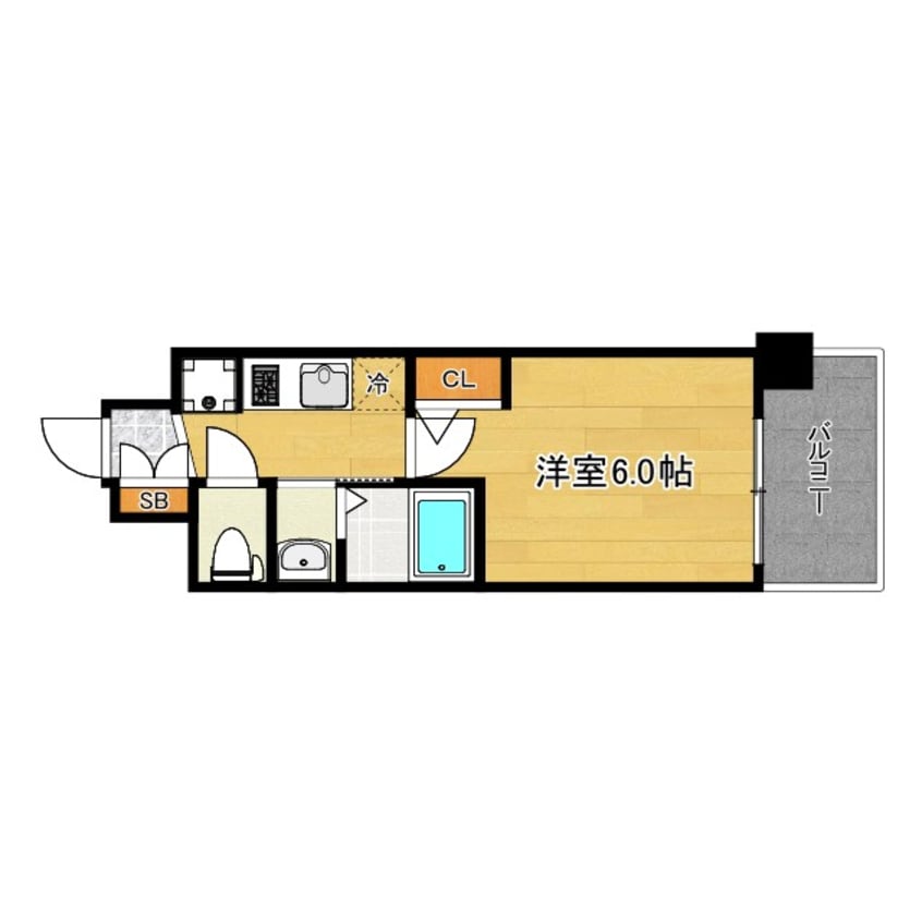 間取図 エステムコート難波WEST-SIDE8エクシーナ
