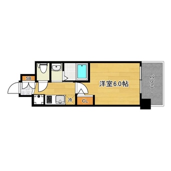 間取図 エステムコート難波WEST-SIDE8エクシーナ