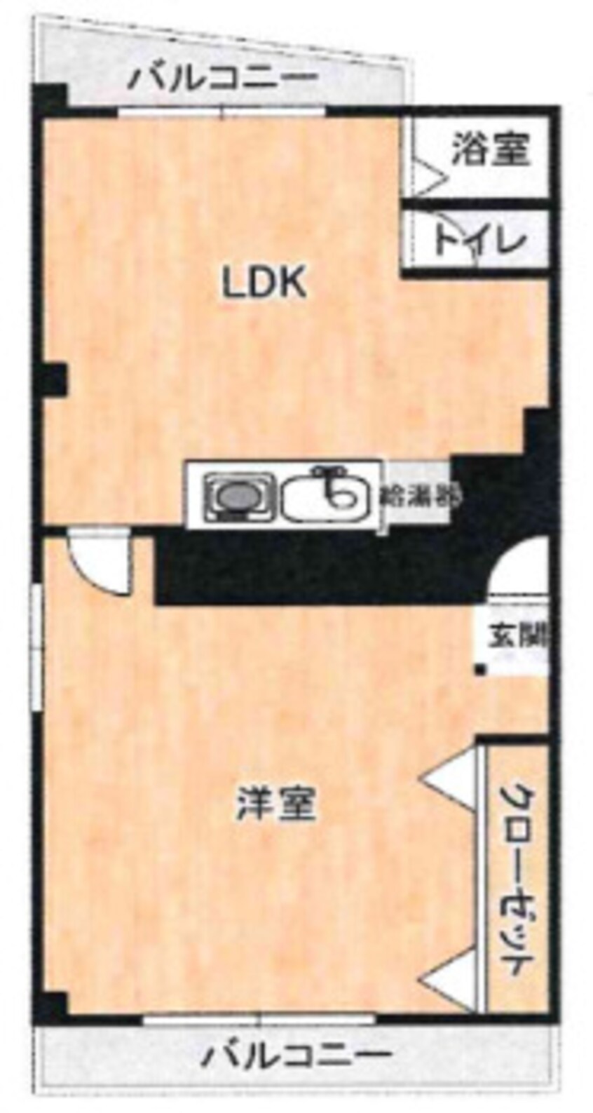 間取図 大阪環状線/大正駅 徒歩3分 5階 築22年