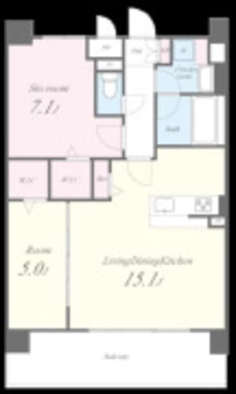 間取図 大阪メトロ中央線/弁天町駅 徒歩13分 6階 1年未満