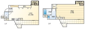 間取図 大阪メトロ御堂筋線/大国町駅 徒歩4分 8階 築17年