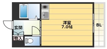間取図 大和路線・関西本線/ＪＲ難波駅 徒歩6分 9階 築21年