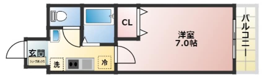間取図 南海本線/難波駅 徒歩14分 6階 築20年