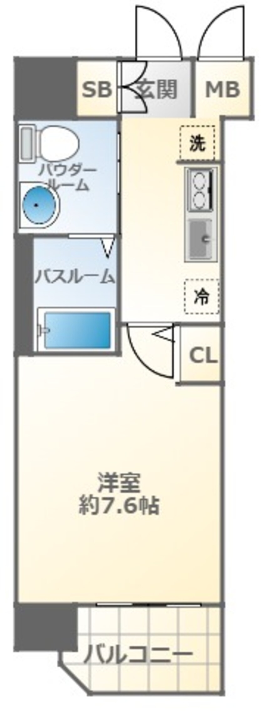 間取図 大阪メトロ御堂筋線/大国町駅 徒歩3分 10階 築9年