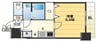 大阪メトロ御堂筋線/大国町駅 徒歩3分 2階 築12年 1Kの間取り