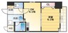 大阪メトロ千日前線/桜川駅 徒歩15分 10階 築17年 1DKの間取り