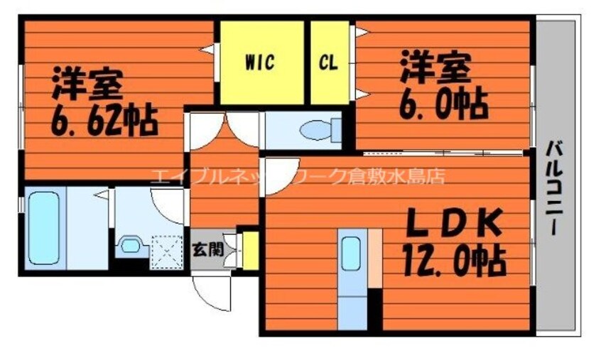 間取図 メルベーユ　A棟