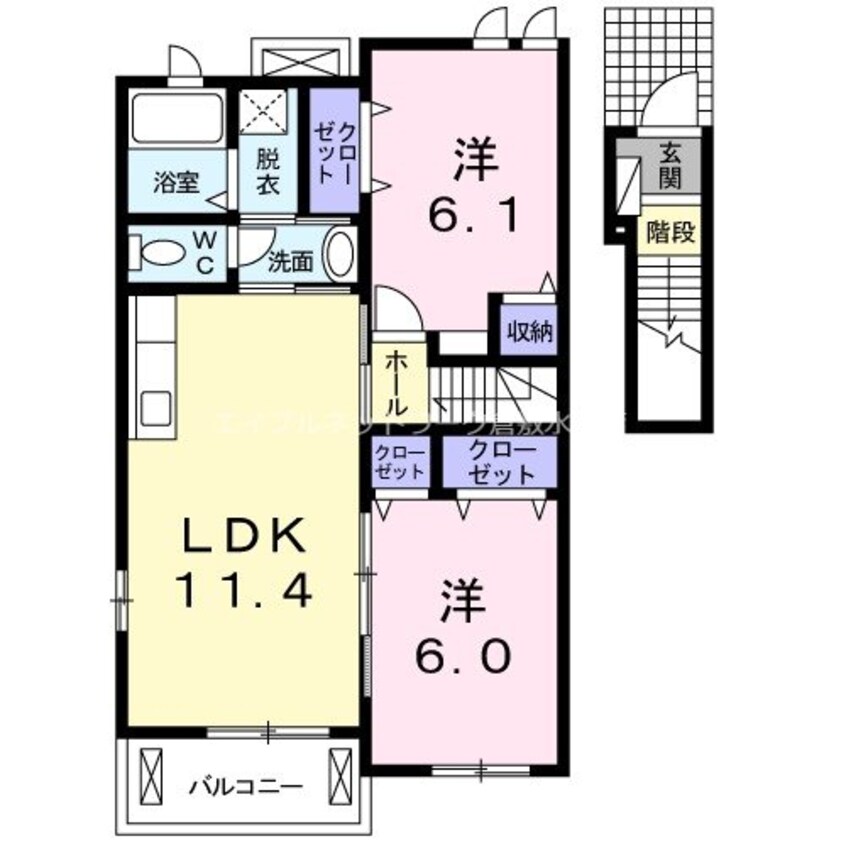 間取図 メゾン京屋Ａ