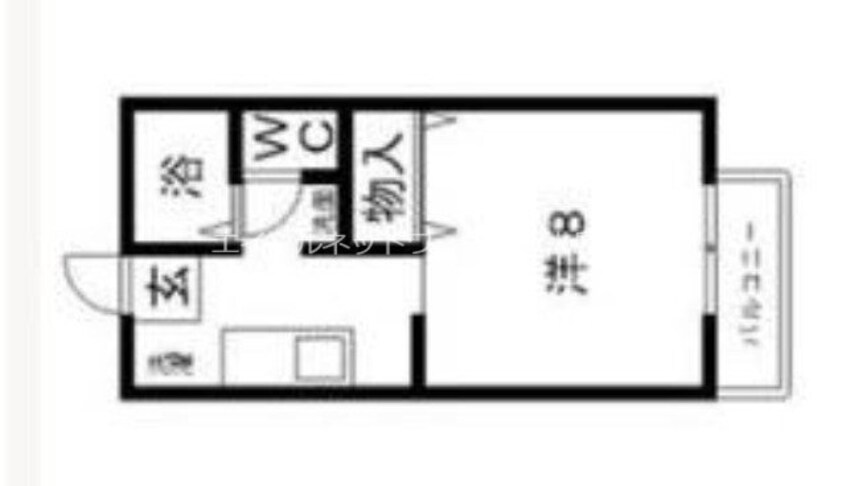 間取図 パレロッサ陣之内　B棟