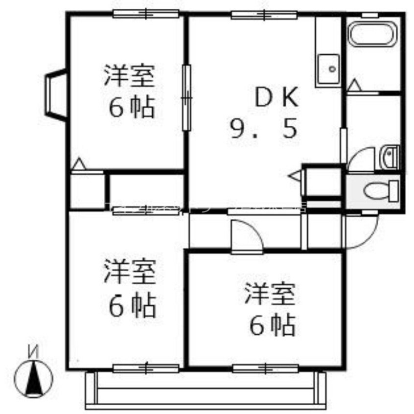 間取図 ウインディア浦田　B