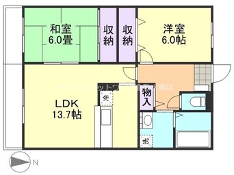 間取図 フォブールQUA　A棟