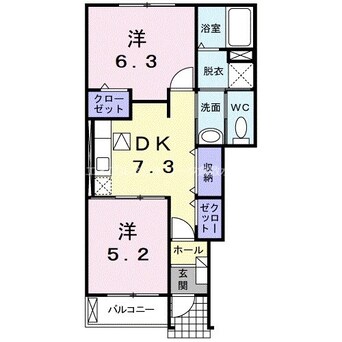 間取図 グローリアＡ