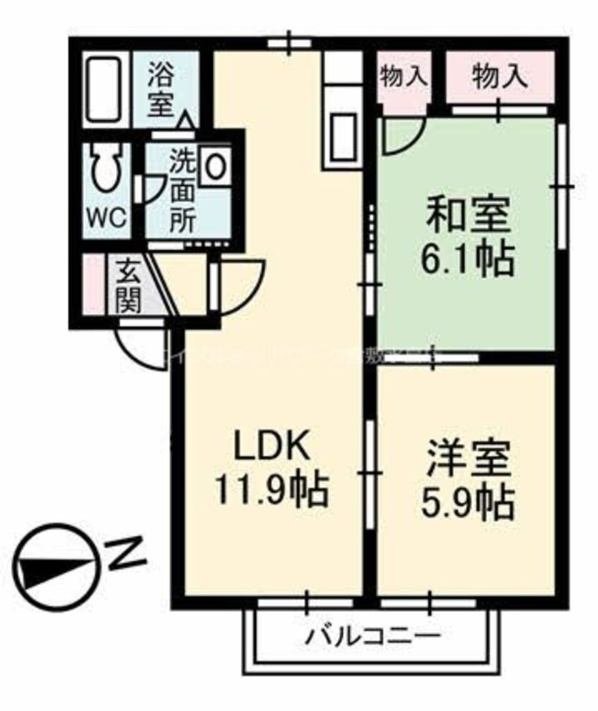 間取図 フィオーレ元浜