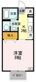 コーポジュネス　Ｂ棟の間取図