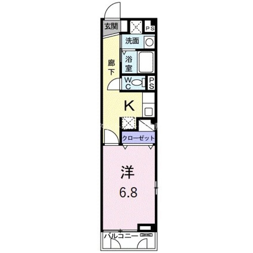 間取図 ルミネ長田Ｂ