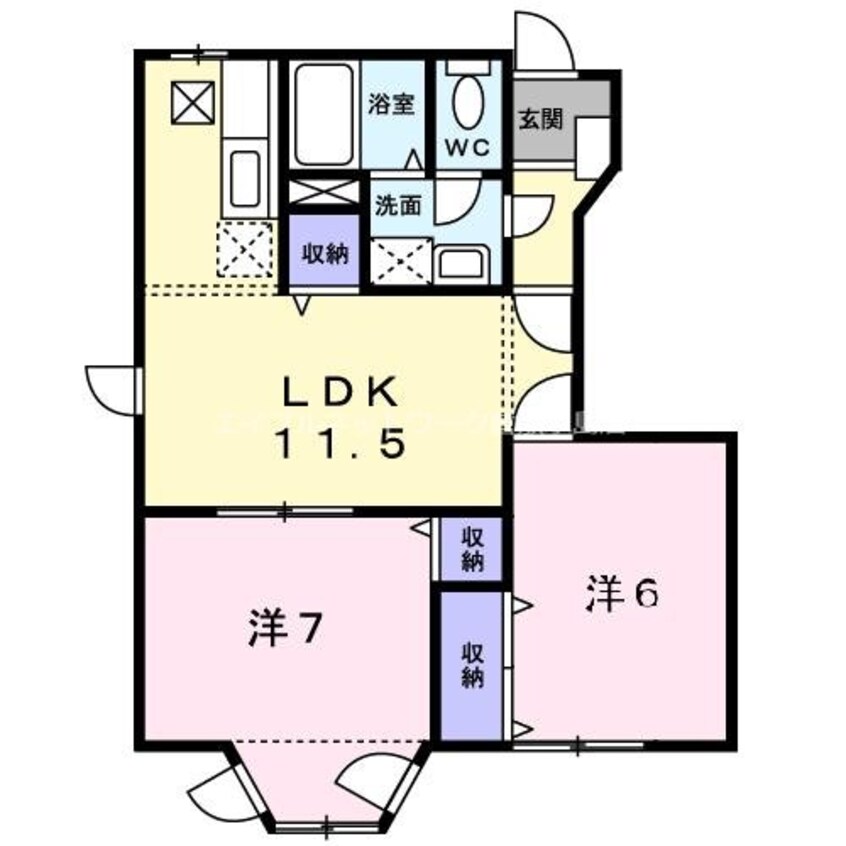 間取図 レーベン中畝　Ｃ