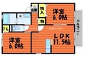 サンセールB棟の間取図