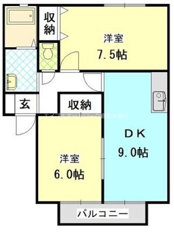 間取図 レイモンドサンヴィレッジA棟