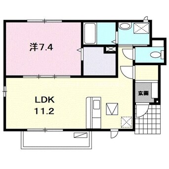 間取図 カモンドール杏Ｂ