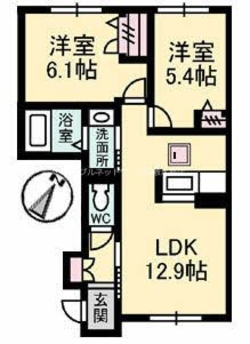 間取図 アッシュマーレ　B棟