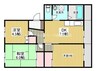 マンション若松 3DKの間取り