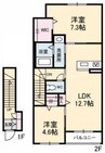 エトワールメゾン 2LDKの間取り