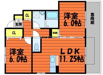 間取図 ヴィスタ桑田Ⅵ