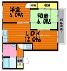 エトアール吉浦 2LDKの間取り