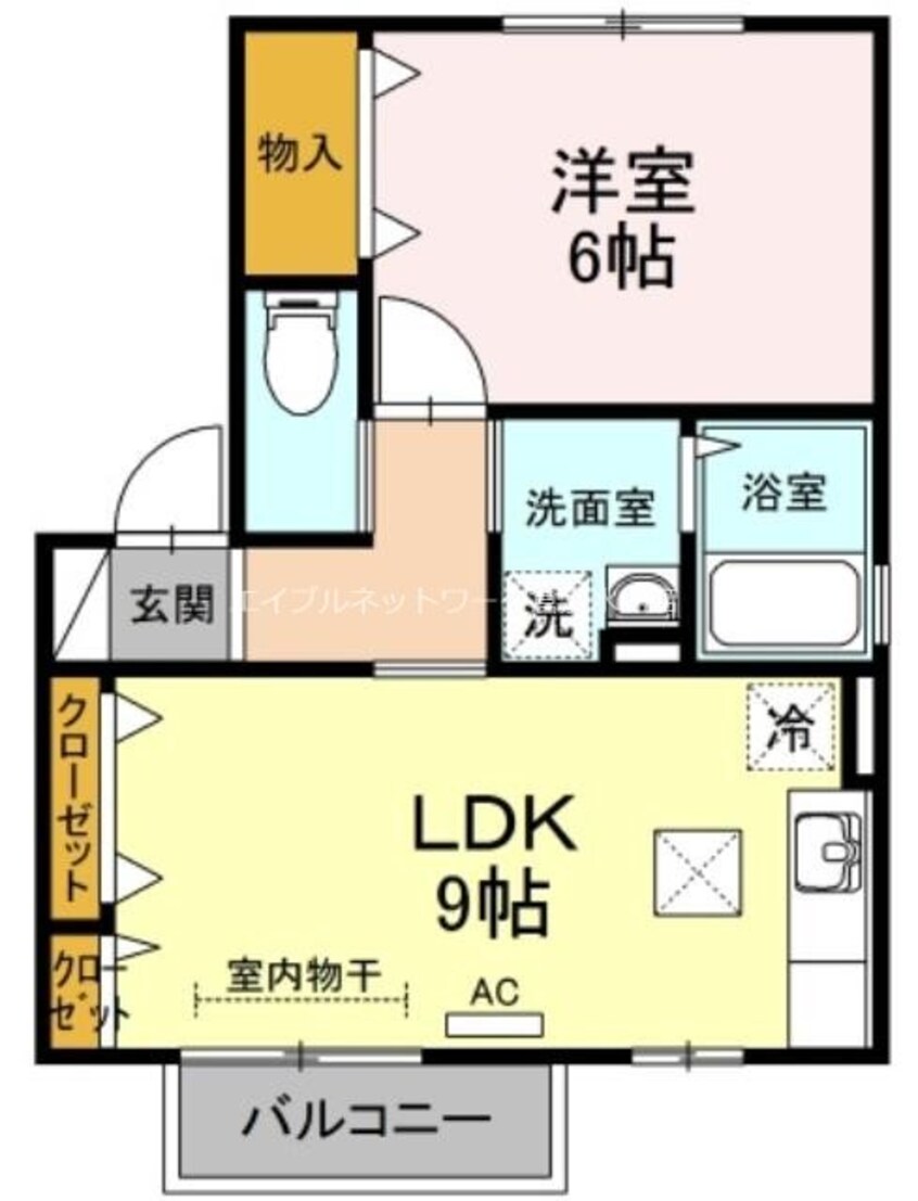 間取図 プチパール四番浜