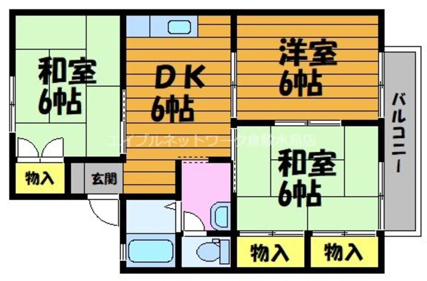 間取図 ドミール三宅